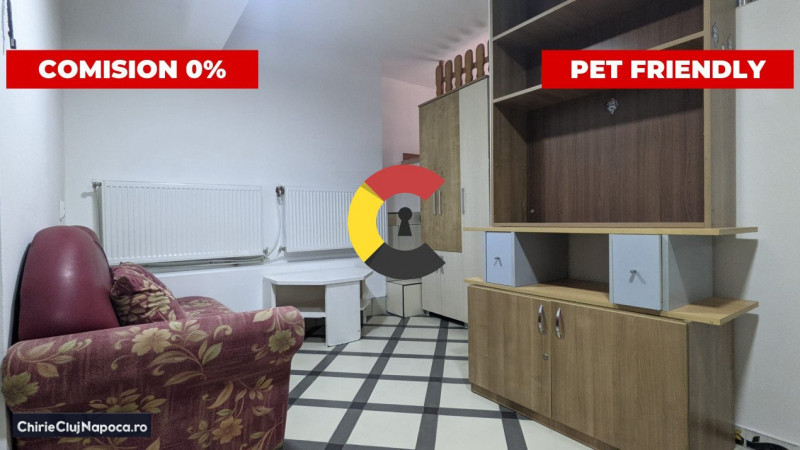 Garsoniera mai modesta | Zona Kaufland Marasti | Pet friendly