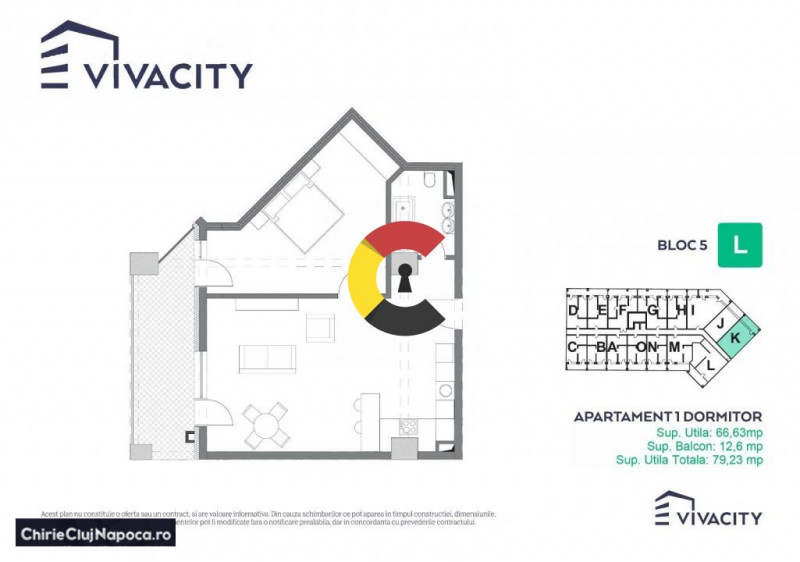 Apartament modern cu 2 camere + parcare subterana | Viva City 