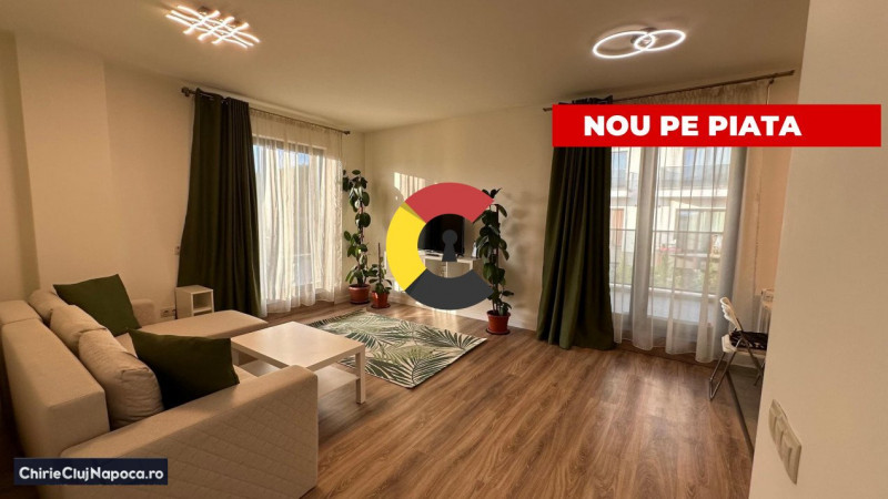 Apartament frumos cu 2 camere,  BORHANCI, zona Gradinitei Brainy, terasa