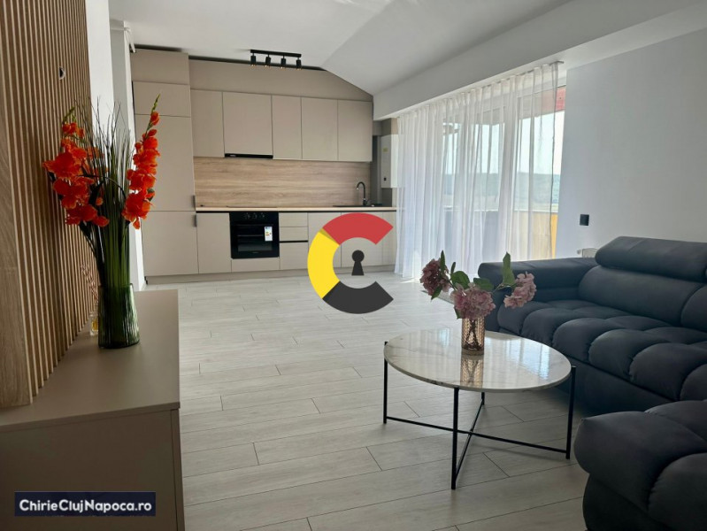 Apartament modern cu 3 camere + balcon, spatios, zona Baciu