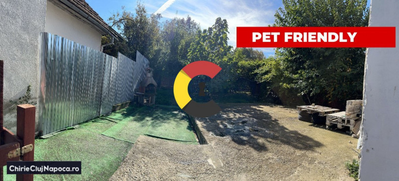 Casă frumoasă de închiriat!• curte proprie•Pet Friendly| cartier GRUIA