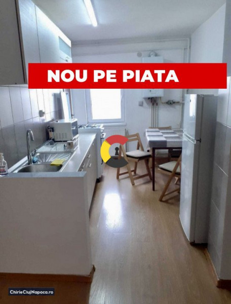 Apartament studențesc cu 3 camere, ZORILOR, zona Spitalul de Recuperare, balcon