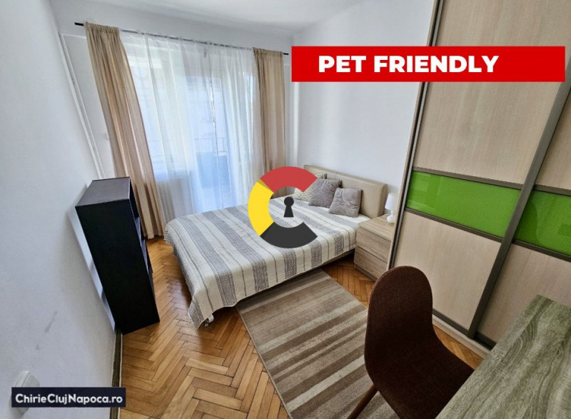 Apartament dragut cu 2 camere, CENTRAL, zona Facultatii de Litere, balcon 