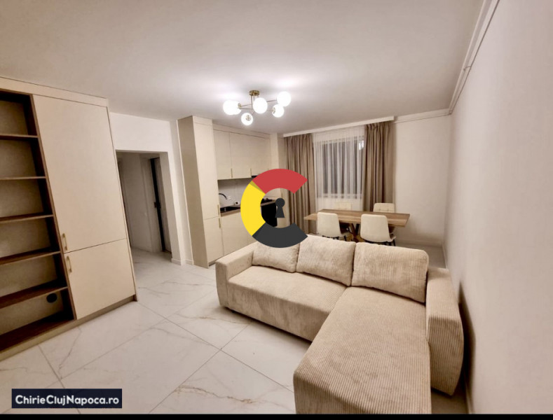 Apartament nou, 70 mp, cu 2 dormitoare, FLORESTI/zona Cetatii, parcare si balcon