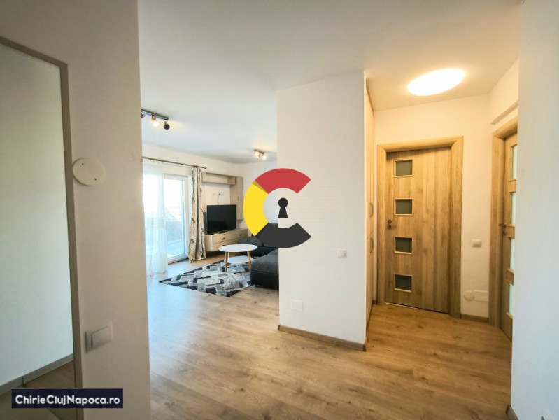 Ap modern cu 2 camere+balcon, bloc nou, garaj, lângă The Office/Centru