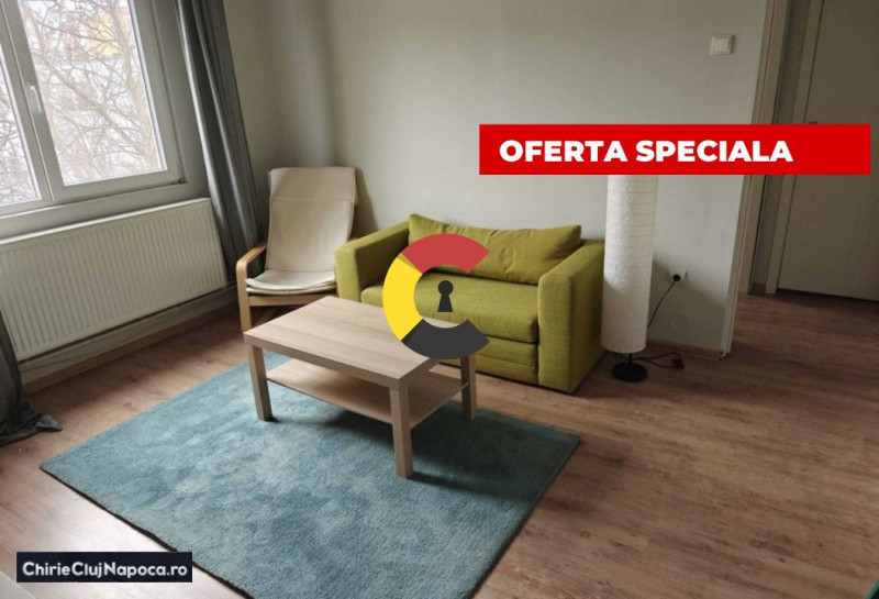 Apartament frumos cu 3 camere• cartier MANASTUR • 410€