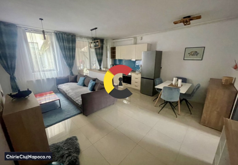 Apartament frumos cu 2 camere și terasă cu BBQ• Dâmbul Rotund