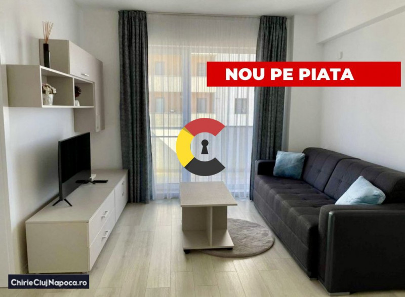Apartament frumos cu 3 camere, 2 dormitoare, 2 bai, Calea Turzii