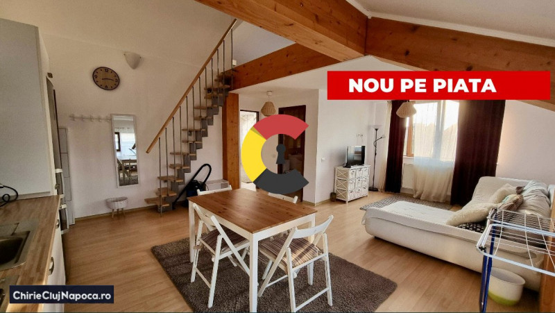 Apartament spatios cu 2 camere pe doua etaje, Zorilor