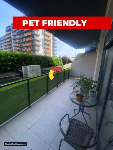 Ap. modern cu 2 camere+terasa | Grand Park/Iulius Mall | Pet friendly