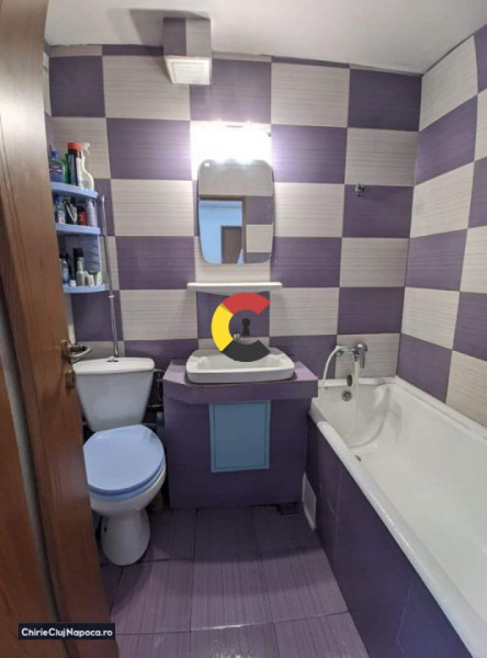 Ap. cu 1 camera, centrala proprie, zona 18 Gym Plopilor|Manastur 