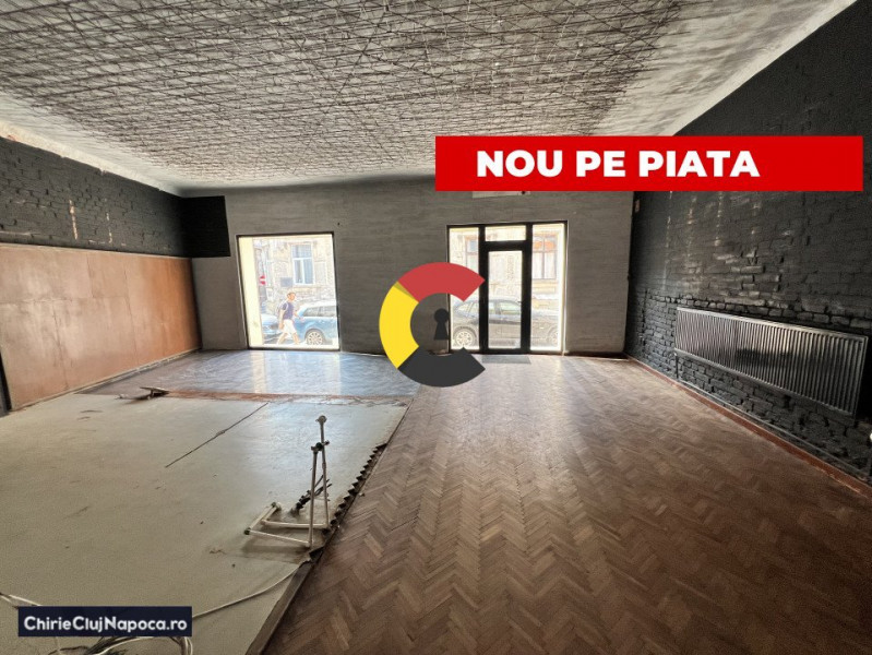 Spatiu comercial cu terasa si vitrina la strada, zona piata muzeului