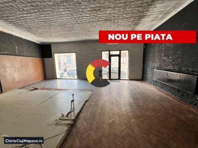 Spatiu comercial cu terasa si vitrina la strada, zona piata muzeului
