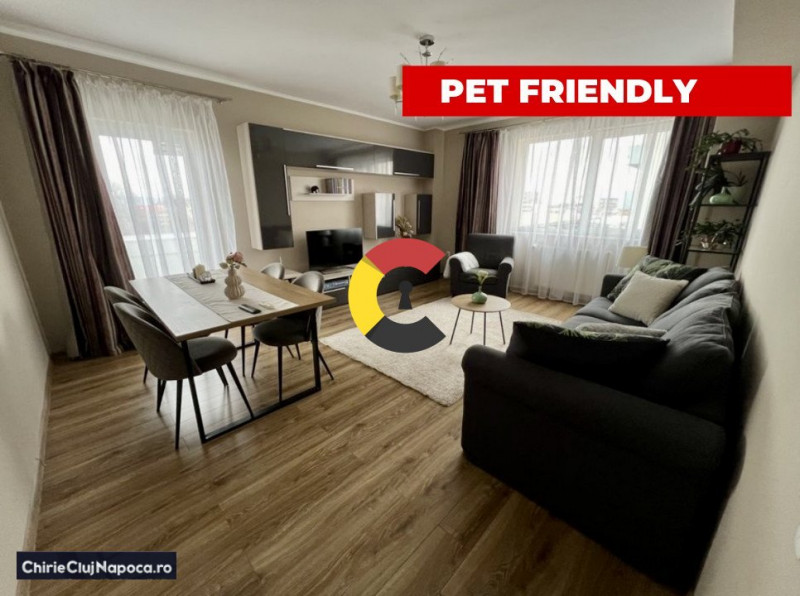 Apartament 2 camere, cartier Zorilor, PETFRIENDLY, parcare, 2 terase