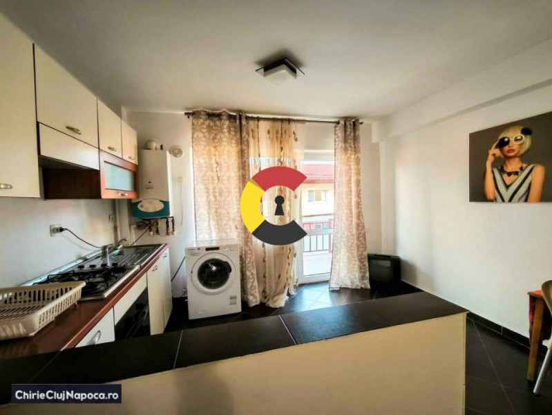 Apartament mobilat cu 2 camere+parcare, zona Primariei Floresti