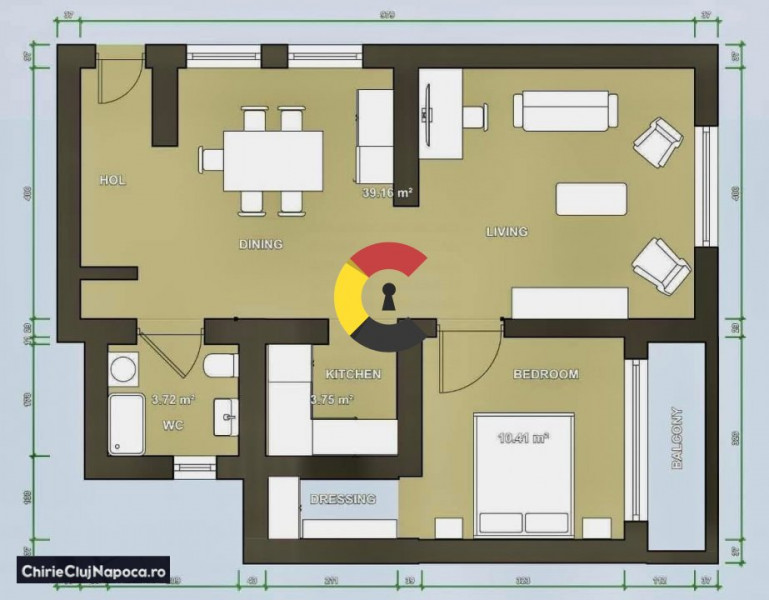 Apartament cu 2 camere, Intre Lacuri, zona Iulius Mall, cu parcare