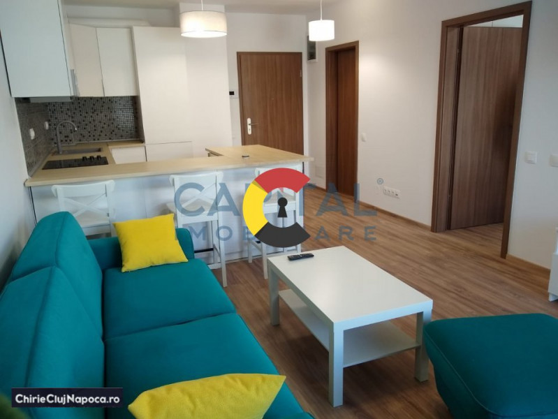 Apartament elegant cu 2 camere | Cart. Buna ziua | Ac | Garaj | Terasa