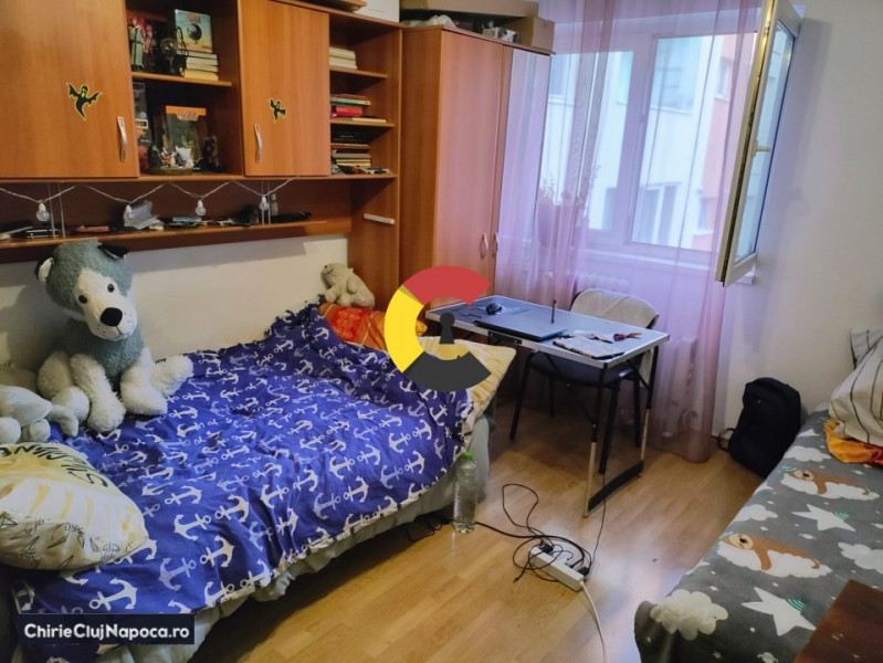Apart. studentesc cu 2 camere, Cart. Manastur, 5-6 statii de Centru