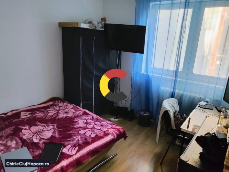 Apart. studentesc cu 2 camere, Cart. Manastur, 5-6 statii de Centru