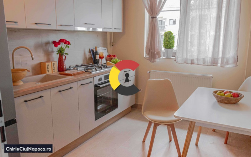 Apartament luminos cu 2 camere.prima închidere• PET FRIENDLY• Borhanci