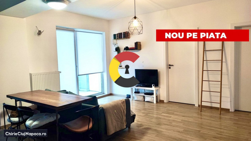Apartament fain cu living si 2 dorm. dec., Calea Turzii, zona MOL, balcon 