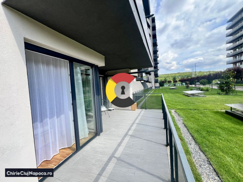 Apartament cu 2 camere si terasa, Grand Park, zona Sopor, garaj