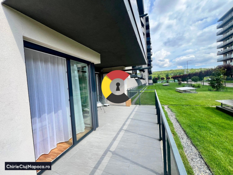 Apartament modern cu 2 camere + terasq, Grand Park, zona Iulius, garaj