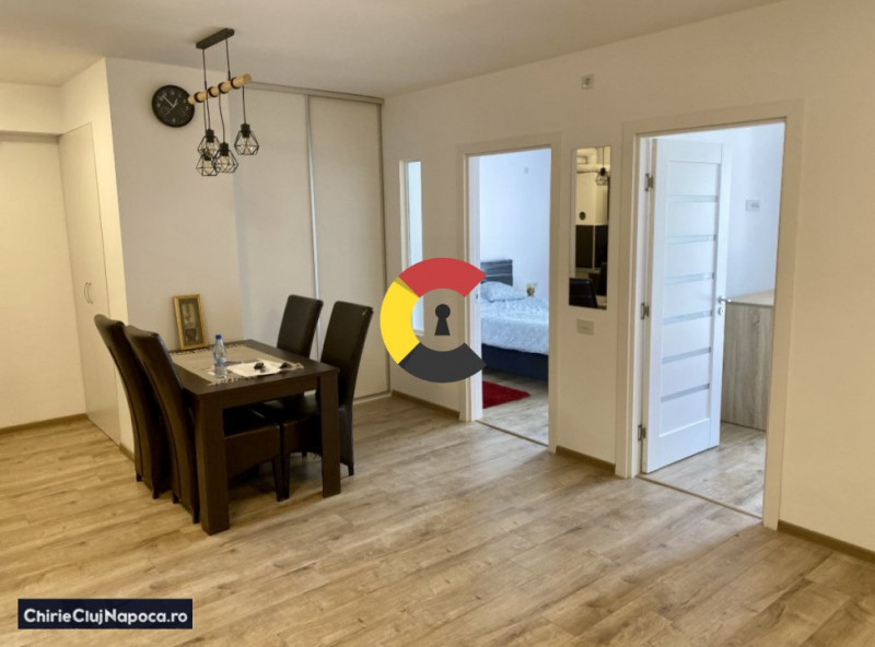 Apartment spatios cu 2 camere decomandate, Someseni, zona Leroy Merlin, garaj
