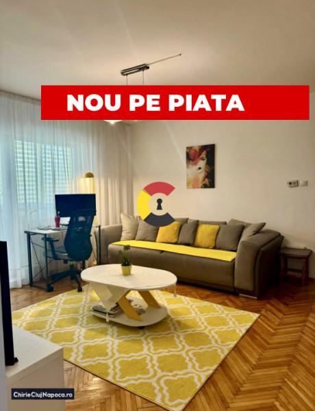 Apartment fain cu 2 camere, Marasti, zona FSEGA, garaj si balcon inchis