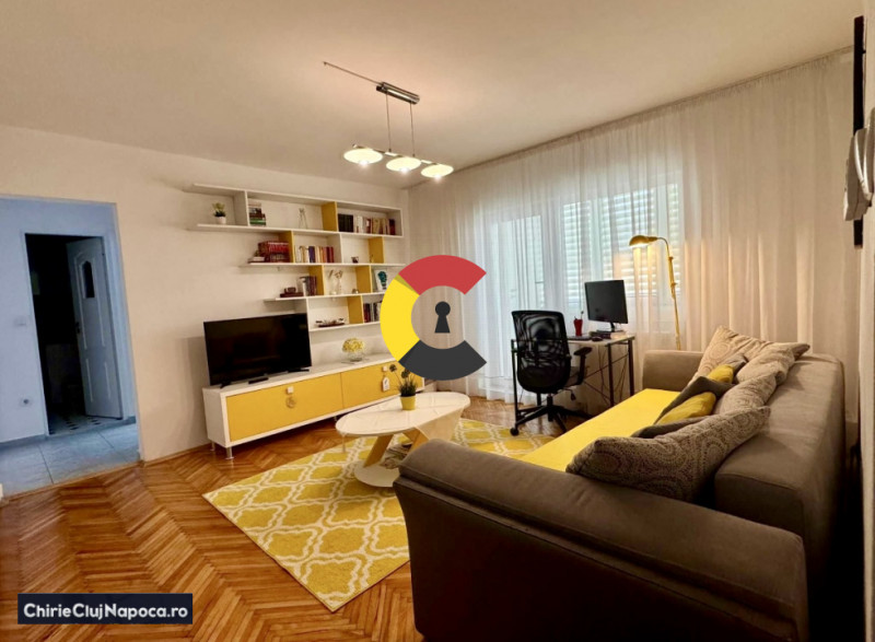 Apartment fain cu 2 camere, Marasti, zona FSEGA, garaj si balcon inchis