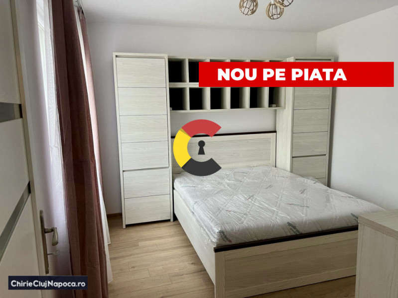 Apartment nou cu 2 camere, Marasti, zona Piata 1 Mai, parcare si gradina