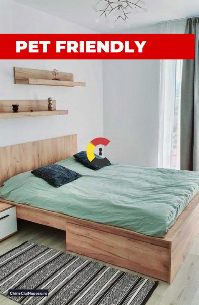 Apartament modern cu 2 camere, Buna Ziua, PETFRIENDLY, cu parcare sub.
