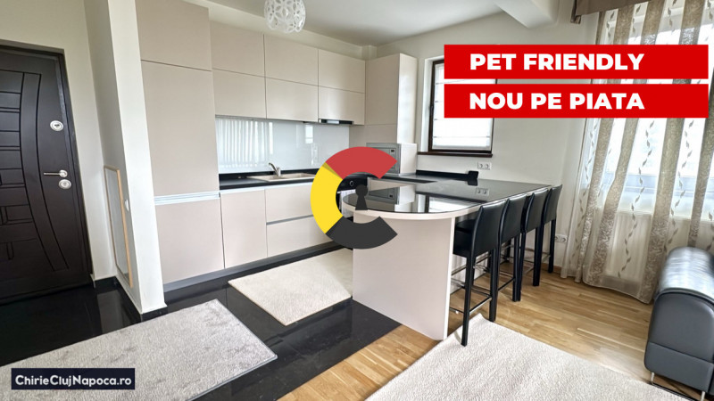 Apartament frumos cu 2 camere si gradina, Europa, zona OMV, 2 parcari