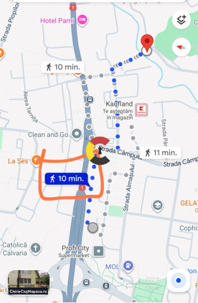 Ap spatios cu 2 camere deco zona Kaufland Manastur, 2 statii de Centru