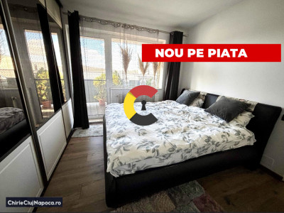 Apartament frumos cu 2 camere si terasa, Dambul Rotund , zona 18Gym, parcare 