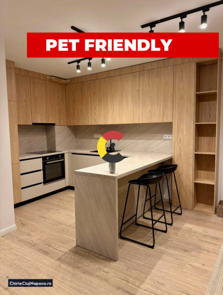 Apartament modern cu 2 camere si balcon, Iris , zona Auchan, garaj 