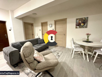 APARTAMENT CU GRĂDINĂ • 2 DORMITOARE • BUNĂ ZIUA • PARCARE