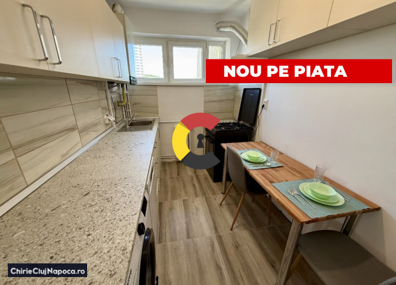 Apartament nou cu 2 camere si balcon, Manastur , zona Bucium