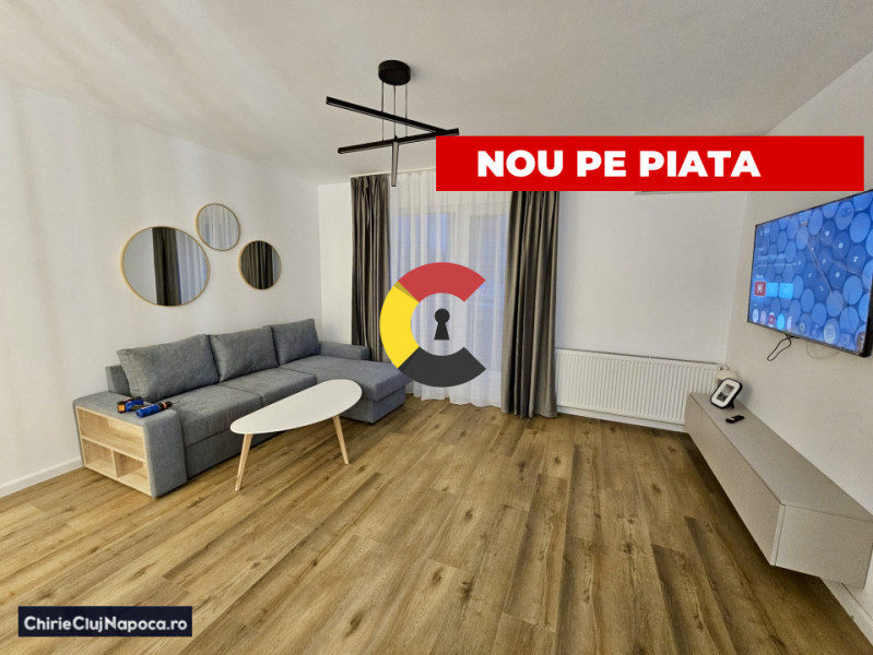 Apartament nou cu living si nisa de dormit Floresti, zona Parc Poligon, parcare