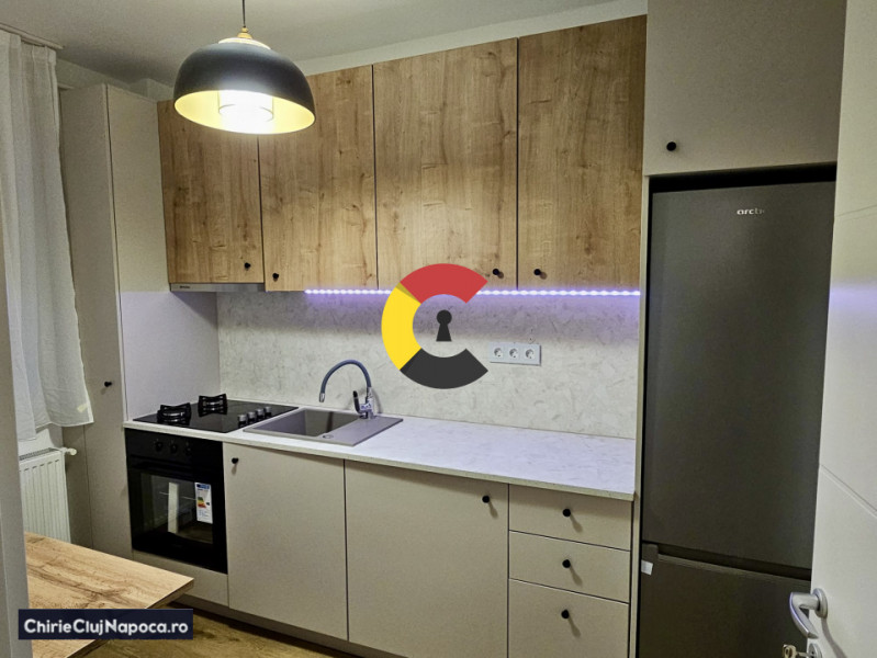 Apartament nou cu living si nisa de dormit Floresti, zona Parc Poligon, parcare