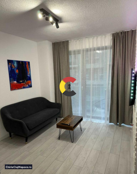 Apartament cu 1 camera + balcon, bloc nou, Plopilor, aproape de Centru