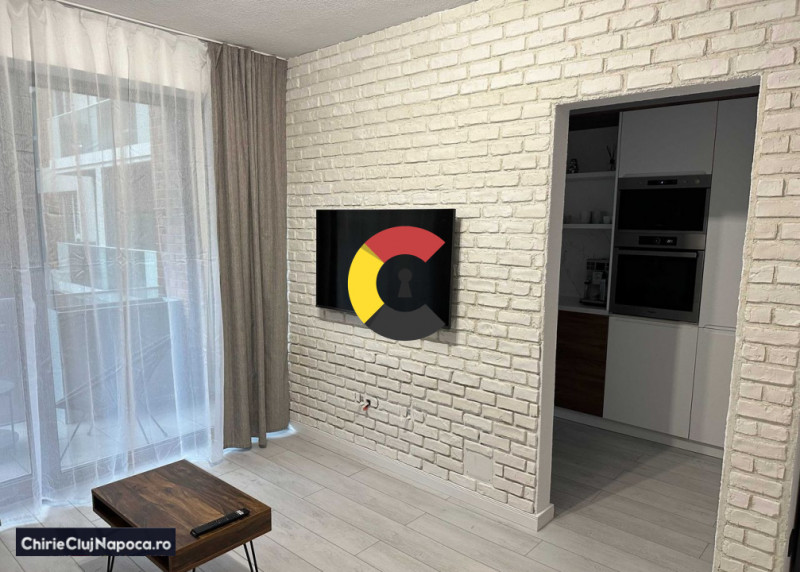 Apartament cu 1 camera + balcon, bloc nou, Plopilor, aproape de Centru