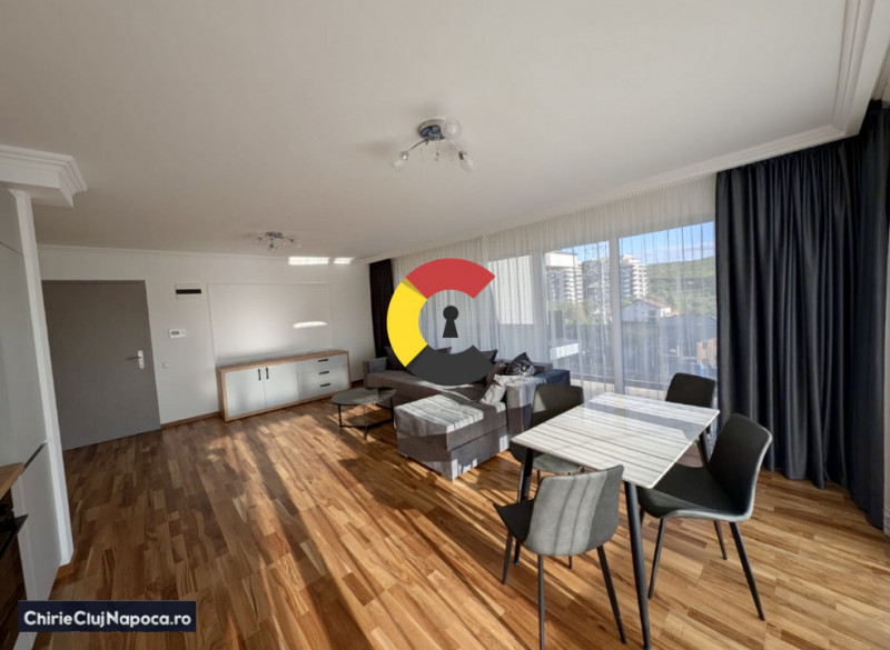 Apartament cu 2 camere si terasa, Gheorgheni, zona Sopor, parcare 