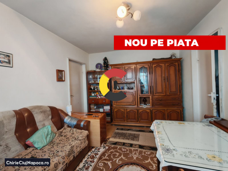 Apartament mobilat cu 2 camere, Cart. Manastur, 4-5 statii de Centru