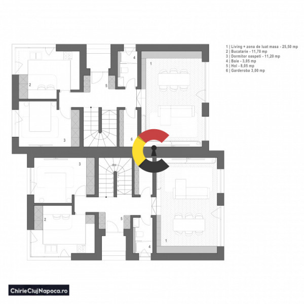 Duplex premium de vânzare – la 3 minute de intrarea în Dezmir