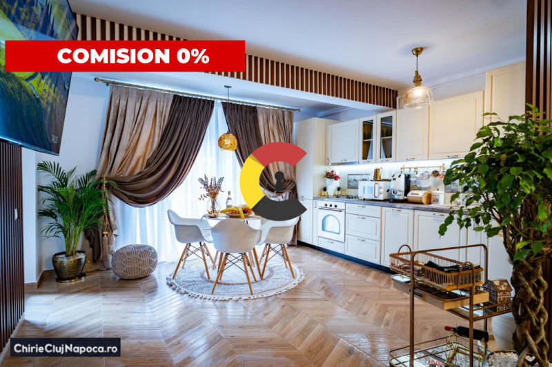 Apartament modern cu 2 camere, complet mobilat • Soporului-Iulius Mall