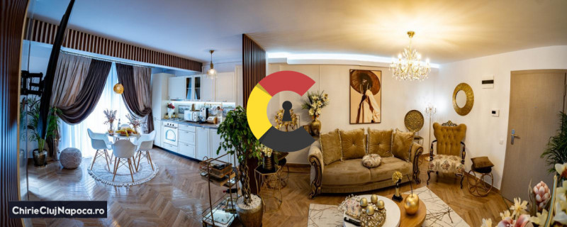 Apartament modern cu 2 camere, complet mobilat • Soporului-Iulius Mall