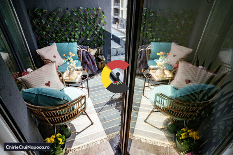 Apartament modern cu 2 camere, complet mobilat • Soporului-Iulius Mall