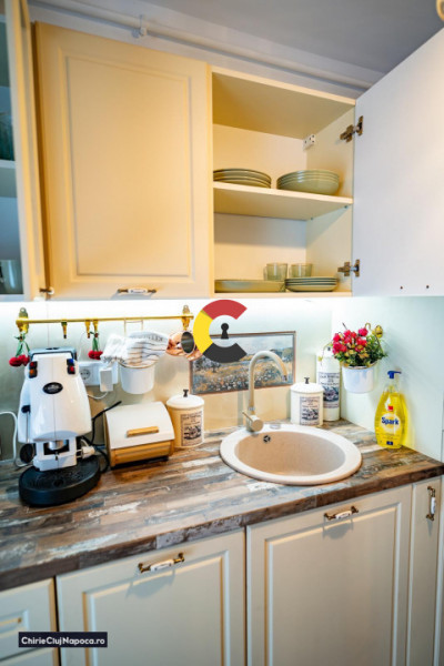 Apartament modern cu 2 camere, complet mobilat • Soporului-Iulius Mall