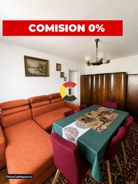Apart. cu 3 camere+balcon, Manastur, zona Academiei de Muzica Gh. Dima